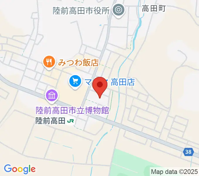 陸前高田市民文化会館 奇跡の一本松ホールの地図