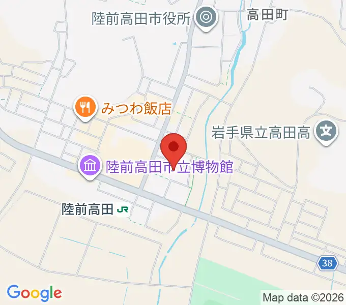 陸前高田市民文化会館 奇跡の一本松ホールの地図