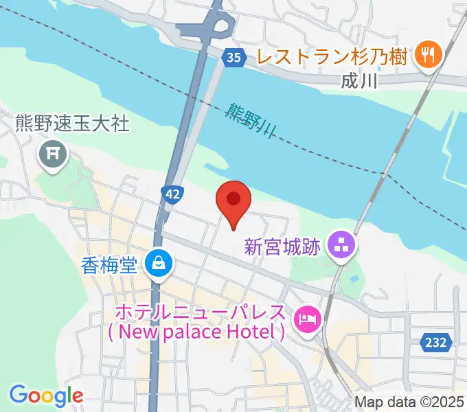 丹鶴ホールの地図