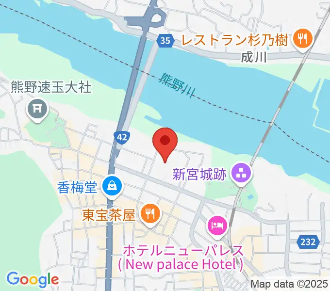 丹鶴ホールの地図