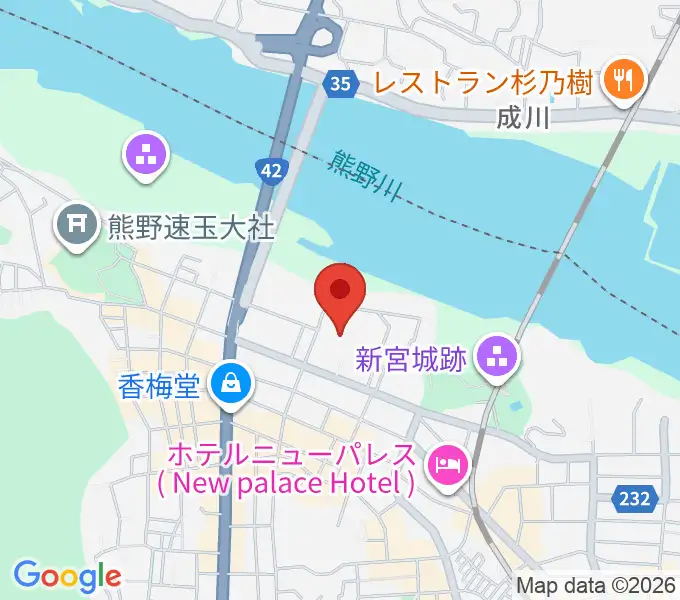 丹鶴ホールの地図