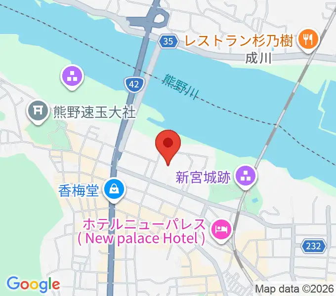 丹鶴ホールの地図
