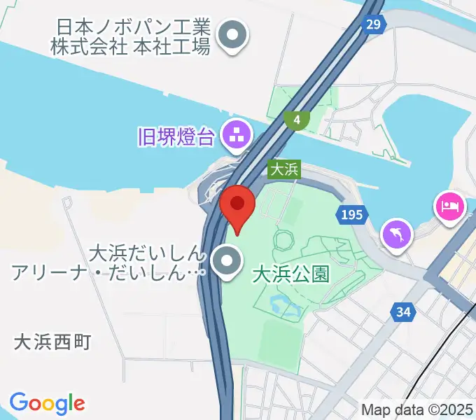 大浜だいしんアリーナ・だいしん大浜武道館の地図