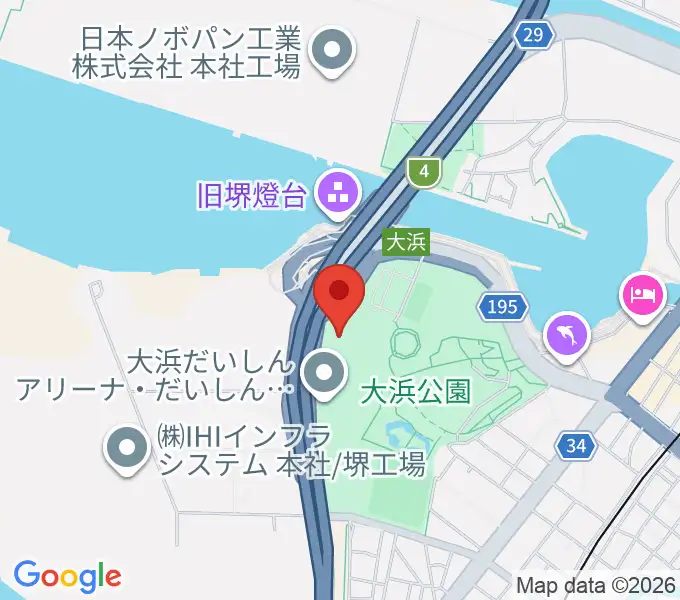 大浜だいしんアリーナ・だいしん大浜武道館の地図