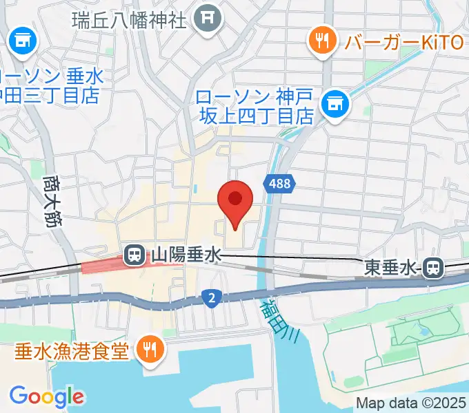 垂水区文化センター レバンテホールの地図