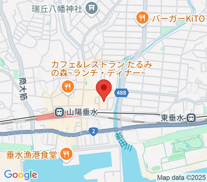 垂水区文化センター レバンテホールの地図