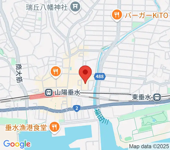 垂水区文化センター レバンテホールの地図