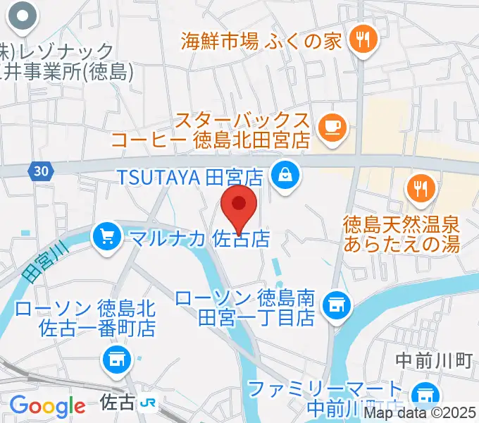 ワークスタッフ陸上競技場の地図