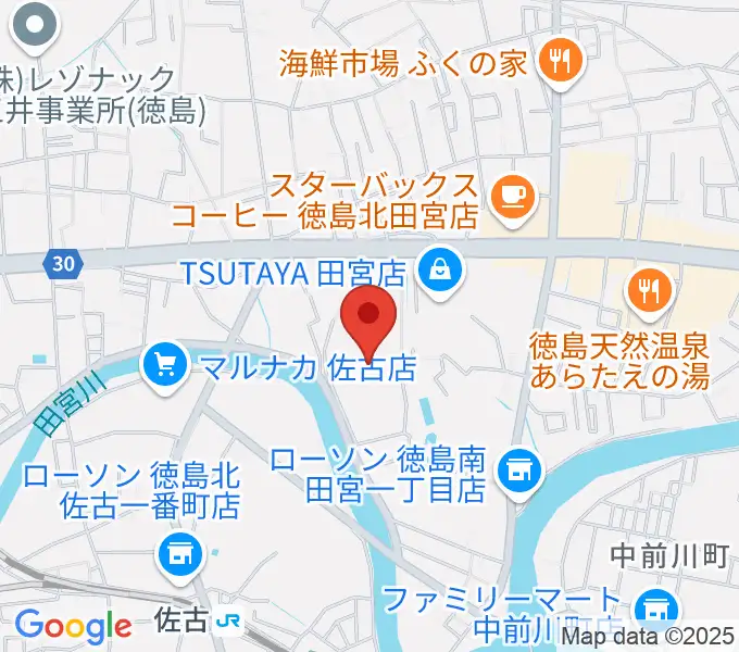 ワークスタッフ陸上競技場の地図