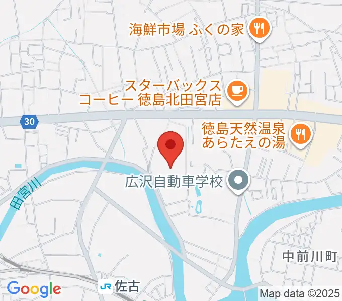 ワークスタッフ陸上競技場の地図