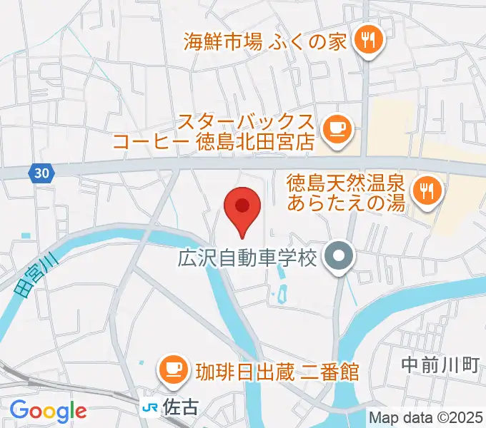 ワークスタッフ陸上競技場の地図