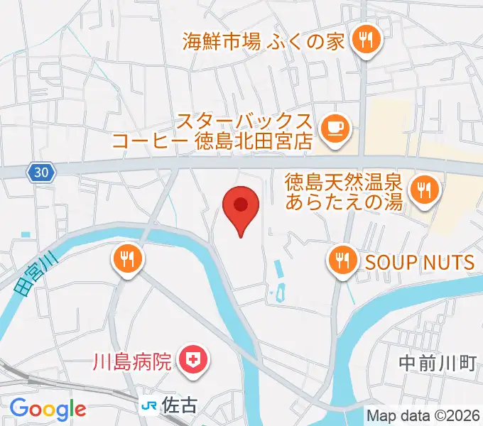 ワークスタッフ陸上競技場の地図