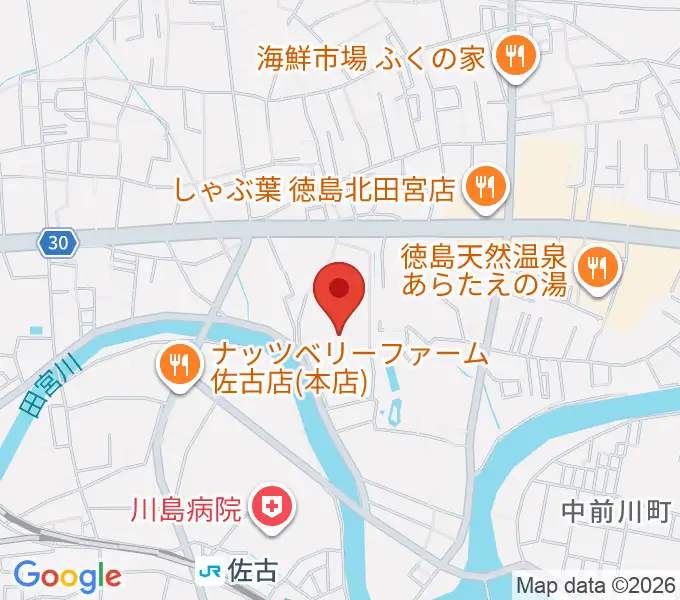 ワークスタッフ陸上競技場の地図
