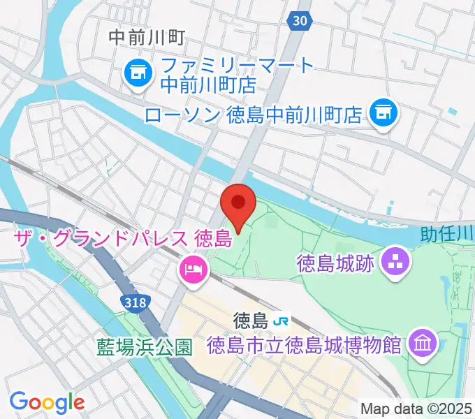 とくぎんトモニアリーナの地図