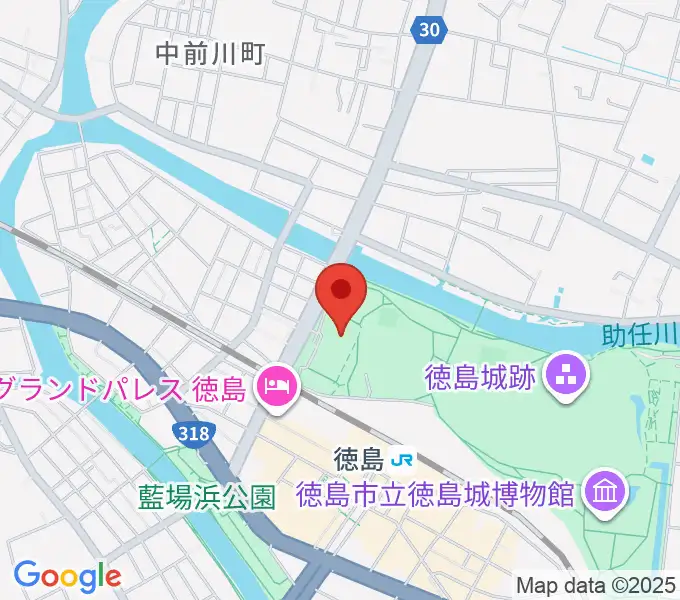 とくぎんトモニアリーナの地図