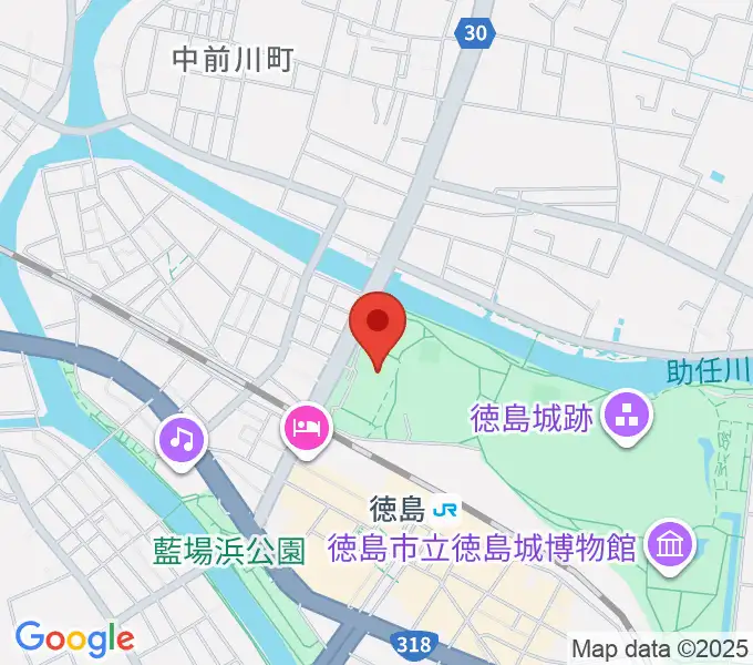 とくぎんトモニアリーナの地図