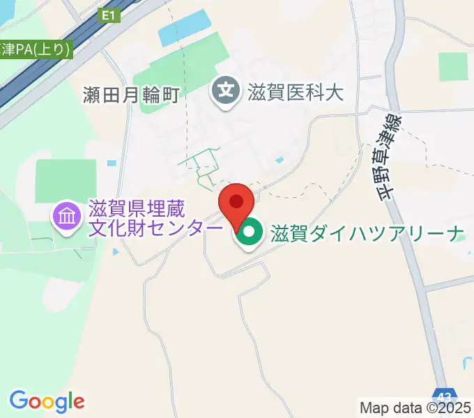 滋賀ダイハツアリーナの地図