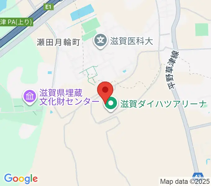 滋賀ダイハツアリーナの地図