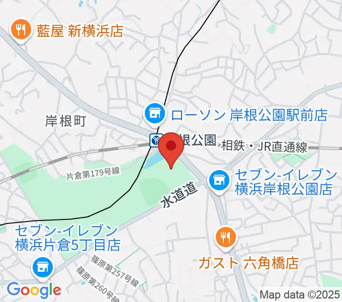 シンコースポーツ神奈川県立武道館の地図