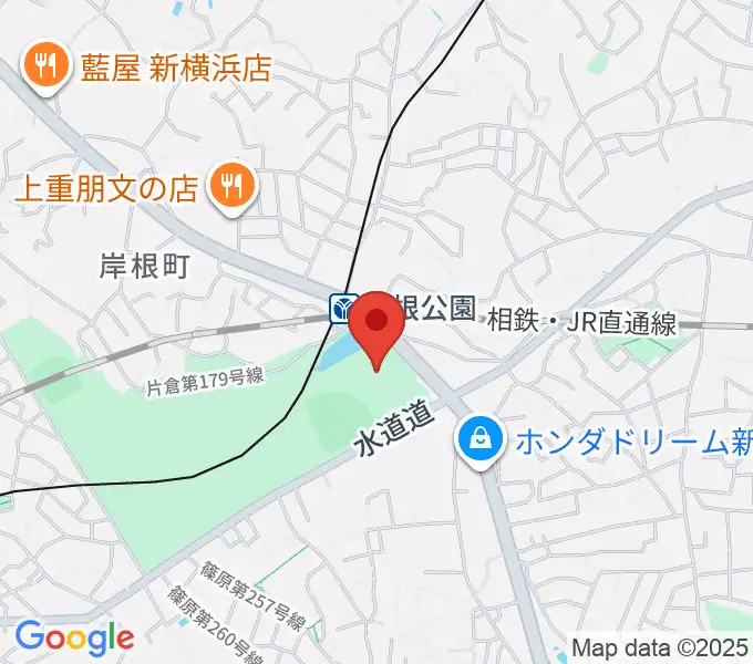 シンコースポーツ神奈川県立武道館の地図