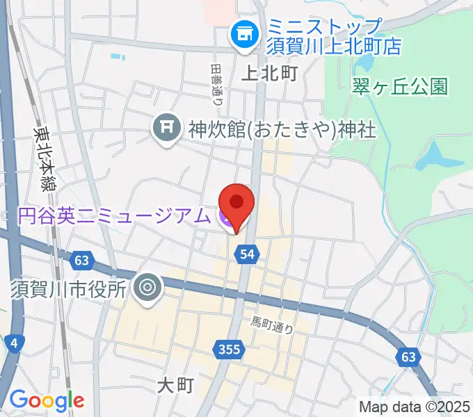 須賀川市民交流センターtetteの地図