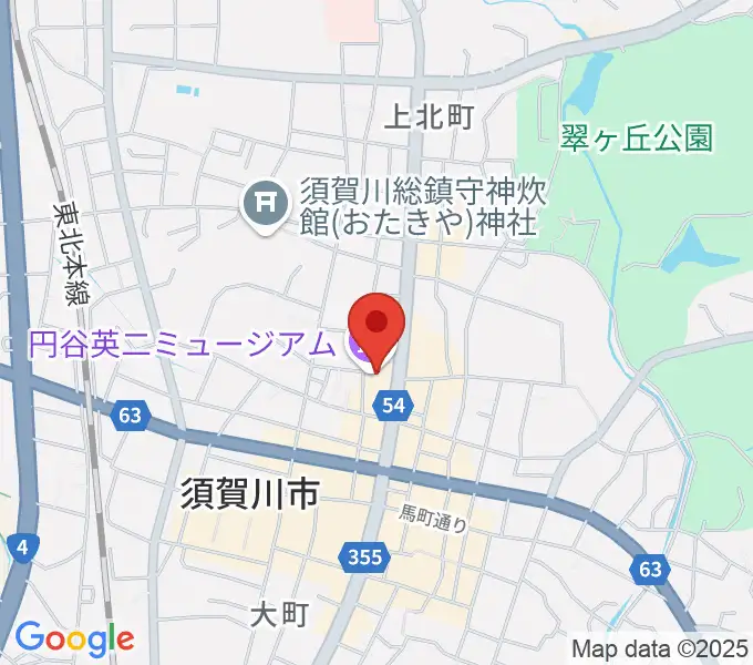 須賀川市民交流センターtetteの地図