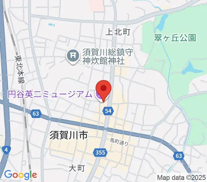 須賀川市民交流センターtetteの地図