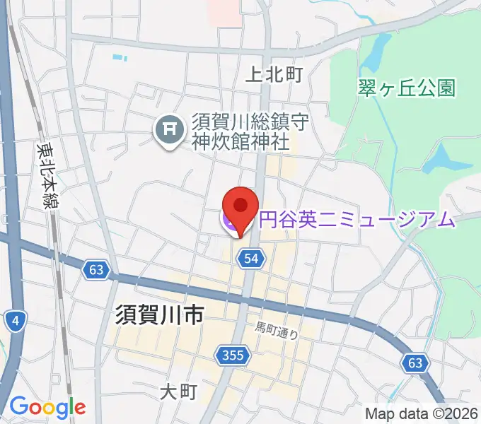 須賀川市民交流センターtetteの地図