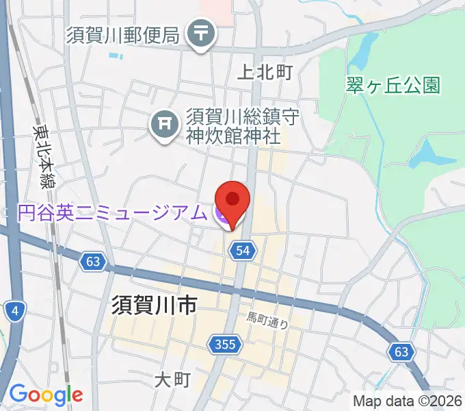須賀川市民交流センターtetteの地図