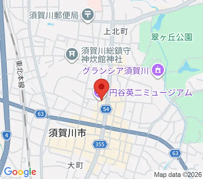 須賀川市民交流センターtetteの地図