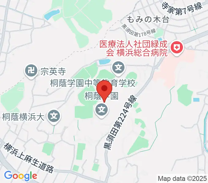 桐蔭学園シンフォニーホールの地図