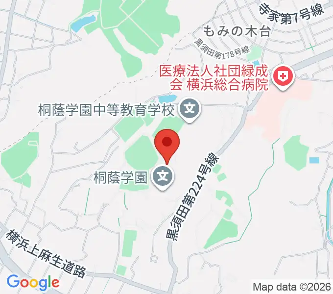 桐蔭学園シンフォニーホールの地図