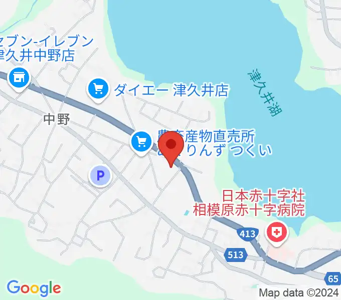 津久井中央公民館の地図