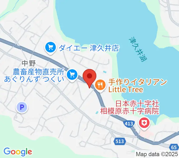 津久井中央公民館の地図