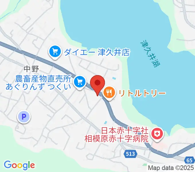 津久井中央公民館の地図