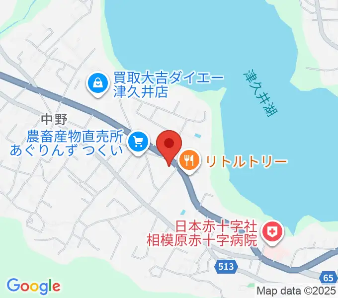 津久井中央公民館の地図