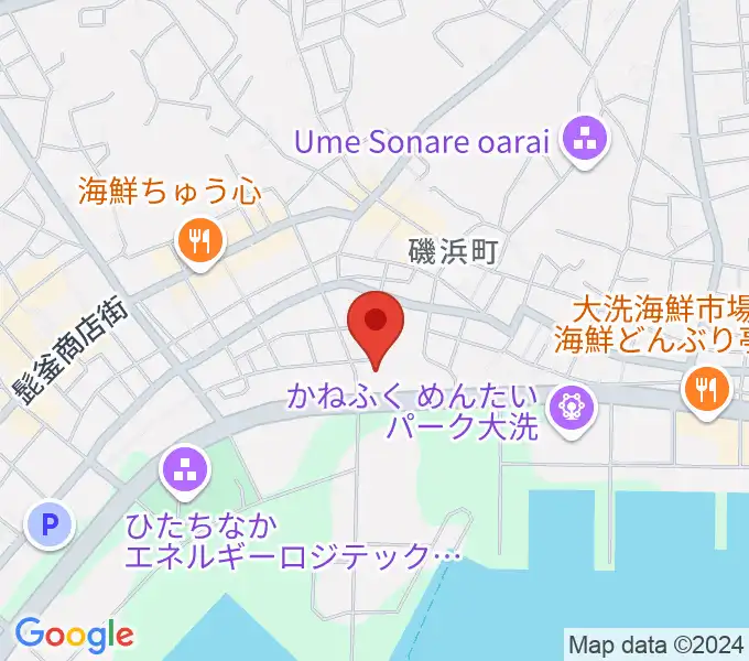 トヨペットスマイルホール大洗の地図