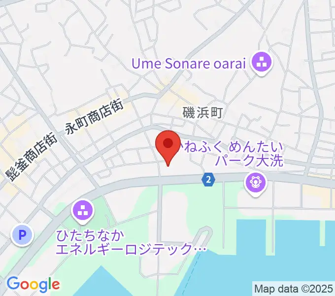 トヨペットスマイルホール大洗の地図