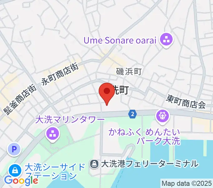 トヨペットスマイルホール大洗の地図