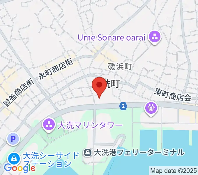 トヨペットスマイルホール大洗の地図