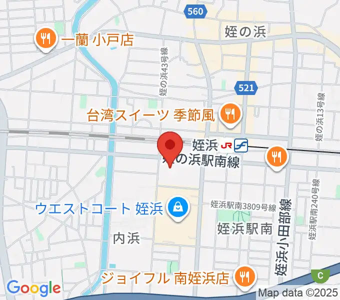 福岡市立西市民センターの地図