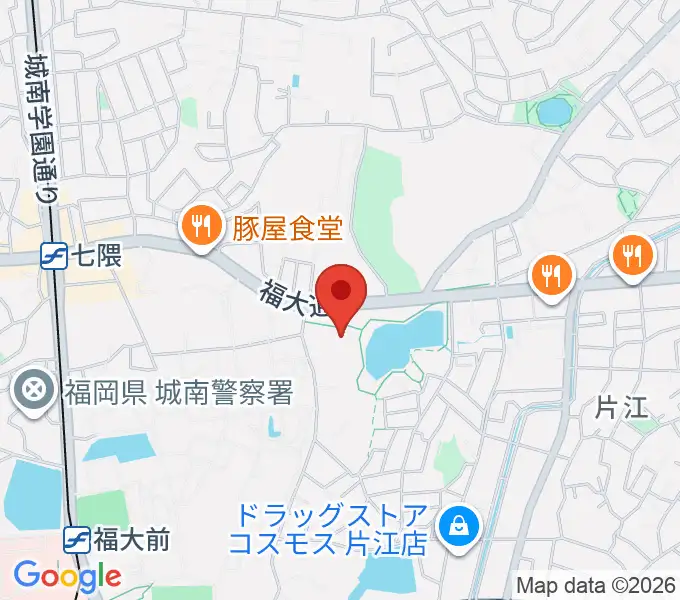福岡市城南区城南市民センターの地図