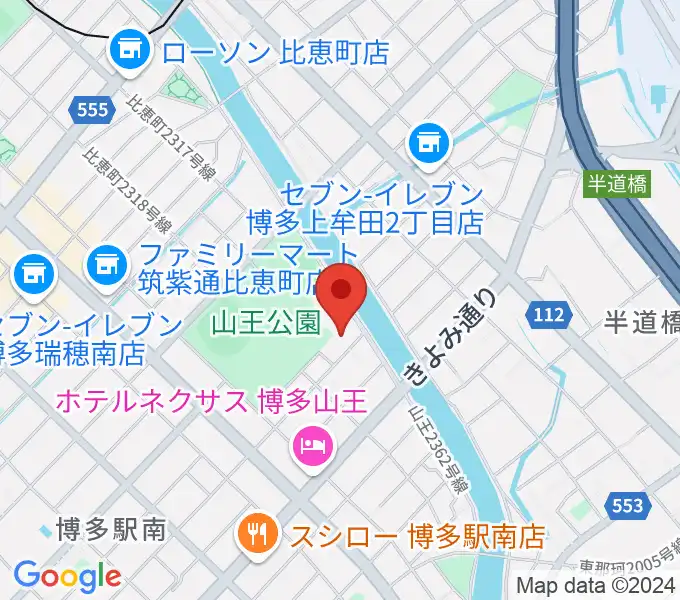 福岡市立博多市民センターの地図