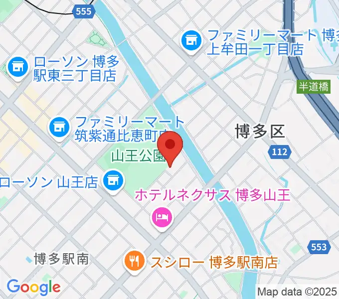 福岡市立博多市民センターの地図