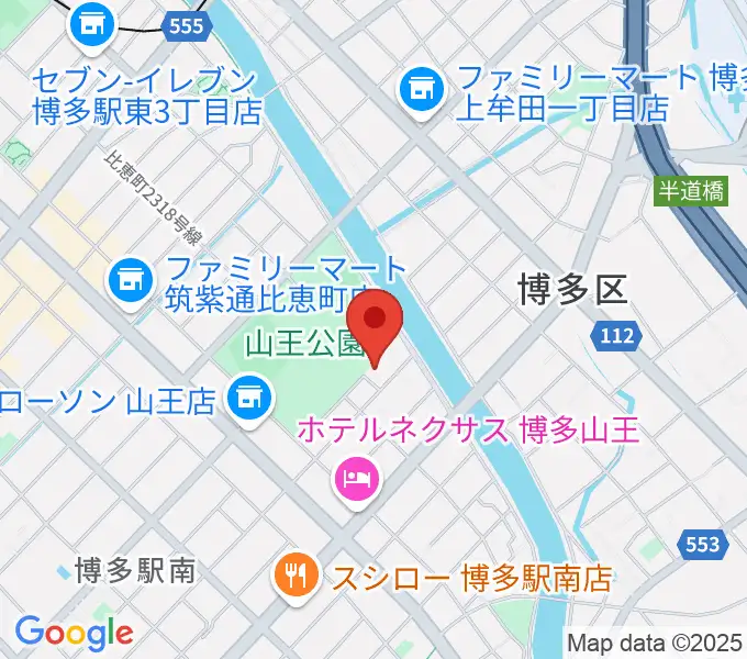 福岡市立博多市民センターの地図