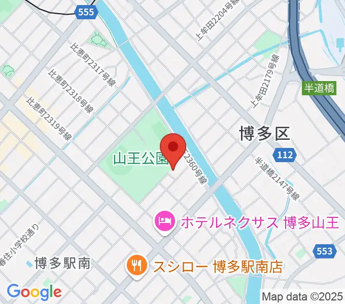 福岡市立博多市民センターの地図