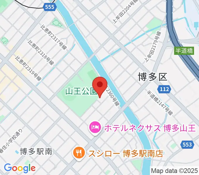 福岡市立博多市民センターの地図