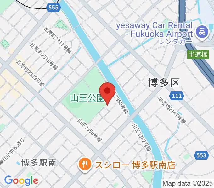 福岡市立博多市民センターの地図