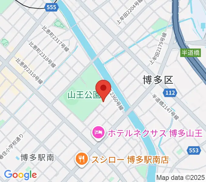 福岡市立博多市民センターの地図