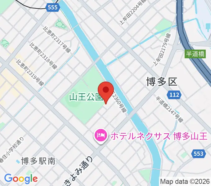 福岡市立博多市民センターの地図